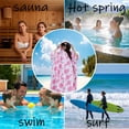 thumbnail image 4 of Toalla NUBURGREY, poncho de surf, secado rápido, con capucha, 110 cm, 4 of 7