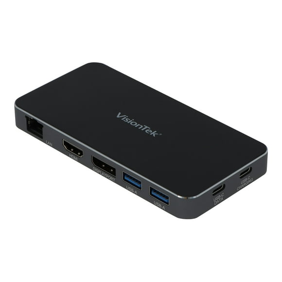 Visiontek Docking Station with Power Passthrough - Black