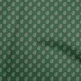thumbnail image 1 of oneOone Rayon Dark Green Fabric Asian Floral Block Dress Material Fabric Print Fabric By The Yard 56 Inch Wide, 1 of 5