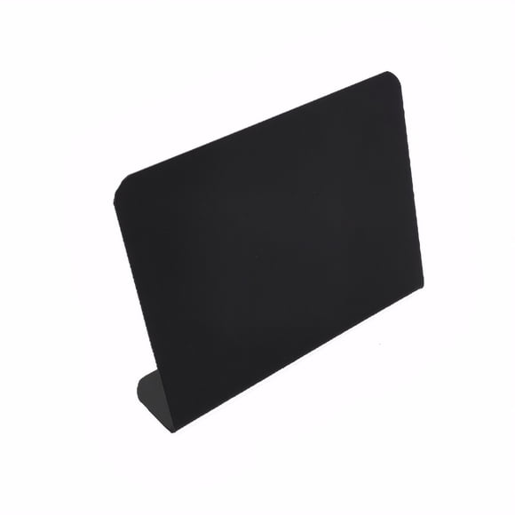 Inteprter Mini letrero de pizarra, fácil visualización para mensajes borrables, tablero de mensajes borrable, Mini tiza de pizarra Kits de decoración para fiestas Negro, 1 ud. 5 pulgadas
