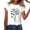 thumbnail image 5 of Guluxicc Womens Graphic T Shirts Crew Neck Casual Classic Comfy Trendy T Shirts for Women, 5 of 7