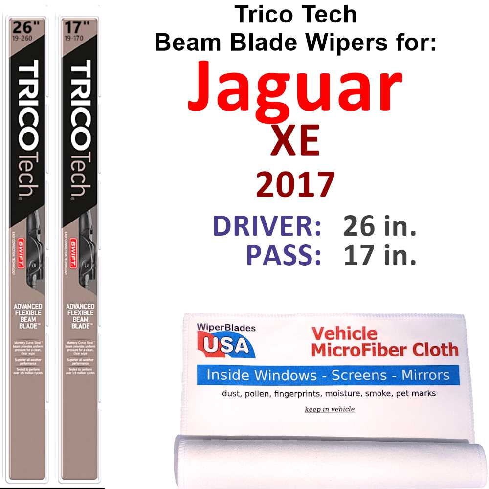 2017 Jaguar XE Beam Blade Wipers (Set of 2)
