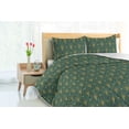 thumbnail image 3 of Ambesonne Art Deco Down Alternative Quilt Comforter, Nostalgic Classic Motif, Twin XL, Dark Mustard and Dark Teal, 3 of 5
