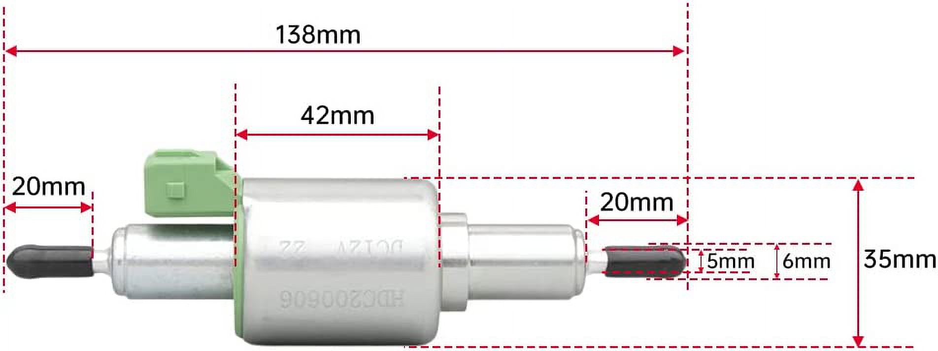 Pompe à Carburant Diesel 12V 22ml - Silencieuse Pour Chauffage Webasto/Eberspächer 2-8 KW (voiture, Camping-car, Bateau) - 2