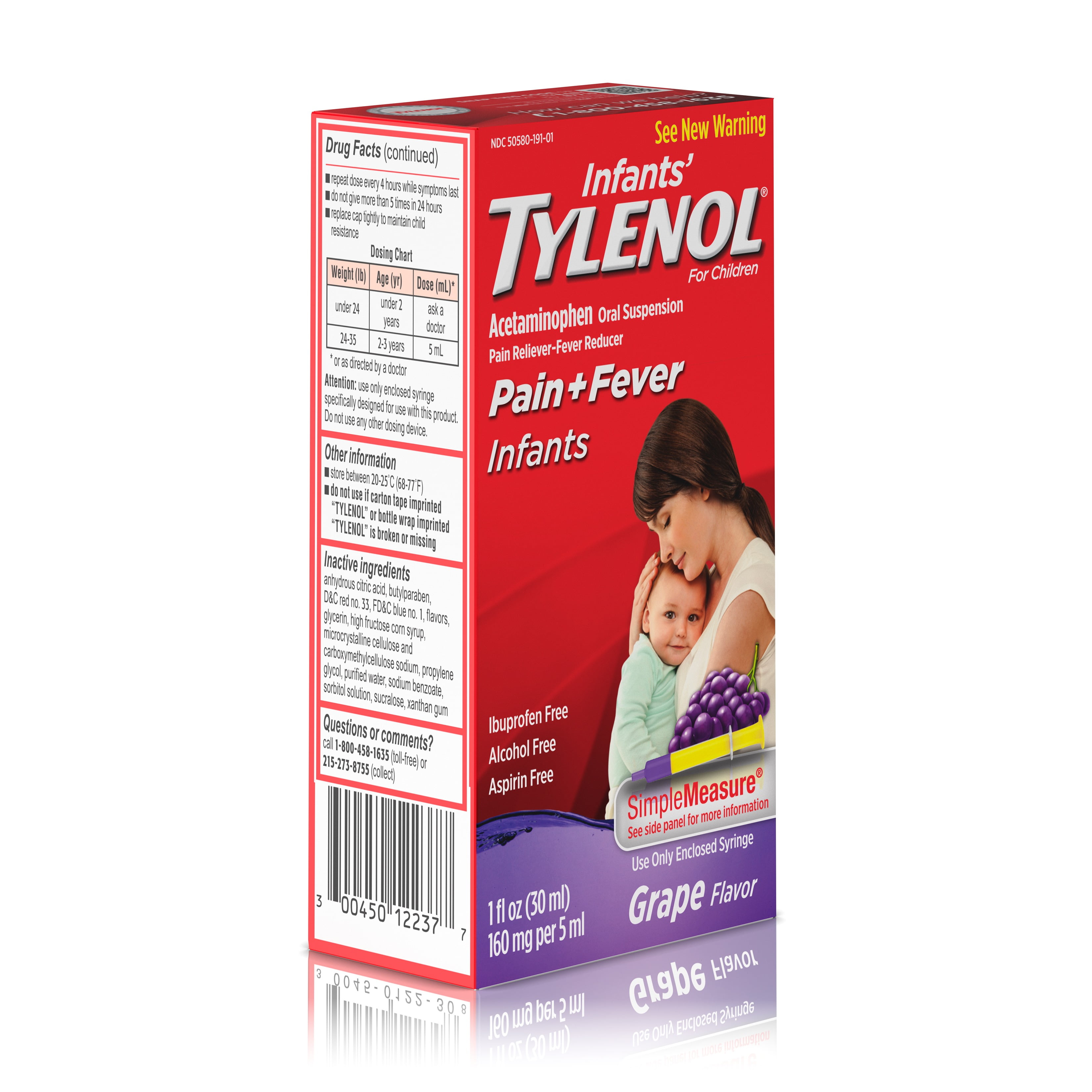 Tylenol Suspension Drops Dosage Chart