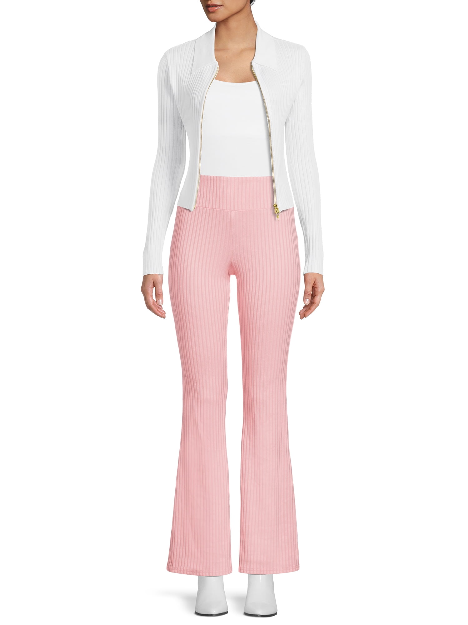 No Boundaries Juniors Rib Flare Pant