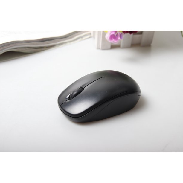 Ratón inalámbrico recargable para computadora, mouse inalámbrico silencioso de viaje óptico de 2,4 GHz con receptor USB, suspensión automática, 3 botones, 2500 ppp para computadora portátil/PC/Mac kaili Sencillez