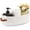 White, variant on Oradrem Toilet Basket Small Basket with Handles for Nursery, Toys, Gift Baskets Bathroom Organizing