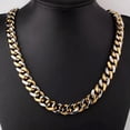 thumbnail image 6 of QQTDFG 10/12/15/1​7mmFashion Stainless Steel Men Chain Necklace Bracelet Hiphop Jewelry-36 inch-12mm-SilverGold, 6 of 6