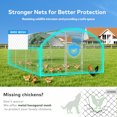 thumbnail image 4 of TIME RAY Large Metal Chicken Coop with Roosting ,Outdoor Walk-in Poultry Cage,Heavy Duty Chicken Runs Hen House with Waterproof&Anti-UV Cover for Yard and Outdoor Farm, 4 of 10