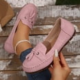 thumbnail image 6 of HTHLVMD Slip On Moccasins, Casual Driving Shoes, Women's Office Shoes, Women's Walking Shoes Casual Tennis Slip On Sneakers Lightweight Comfortable Fashion Shoes for Women, Pink 9, 6 of 7