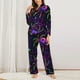 thumbnail image 2 of Fotbe Multi-colored Spiders Conjunto de Pijama de Manga Larga para Mujer con Estampado, Ropa de Dormir de 2 Piezas, Conjunto de Casa Suave y Cómodo con Bolsillos-Medium, 2 of 7