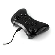 Black Classic W ireless Pro Controller Game Controller Gamepad Joypad Remote for Nintendo Wii U