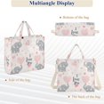 thumbnail image 6 of FORMRS Womens Corduroy Tote Bag Crossbody Shoulder Handbag with Pocket, Cute Elephant, 6 of 7
