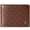 Brown, variant on Blocking Men's Bifold Leather Wallet Zipper Coin Pocket Anti-Theft Foldable Wallet for Daily Use