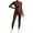 C-Coffee247, variant on Women Workout Seamless Jumpsuits Yoga Long Sleeve Front Zipper Bodycon Activewear Comfortable One Piece Leggings Romper
