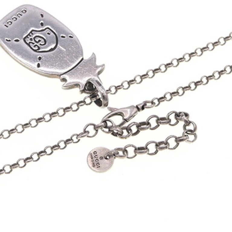 Pre-Owned Gucci Necklace Ghost 455530 SV Sterling Silver 925 