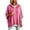 Pink, variant on Sheghy Cute Hoodies for Women Women Drawstring Hooded Collar 3/4 Sleeve Solid Oversized Loose Ribbed Hem Knitted Sweater Top Sky Blue S