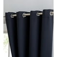 thumbnail image 4 of Warm Home Designs 1 Panel of Black Color Blackout Patio Door Curtains. Each Extra Wide Insulated Thermal Sliding Door Panel is 102" X 84" in Size. N Black Patio 84, 4 of 6