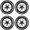 White, variant on 4pcs 3d Car Tire Waterproof Universal Wheel Decals, Raised Sport Tire Lettering Stickers for SUV Sedan Truck Rim