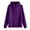 Purple, variant on Wutalume Women's Casual Round Neck Long Sleeve Solid Color Hooded Sweatshirt, Comfortable and Versatile Top for Daily Wear, Offering a Relaxed Fit and Easy Movement,Beige L