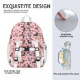 thumbnail image 5 of Pink Cute Dachshund Dog and Love Heart Backpack for School,Cute School Bag,Schoolbag with Adjustable Shoulder Straps & Padded Back,15"x11.42"x5.5", 5 of 6