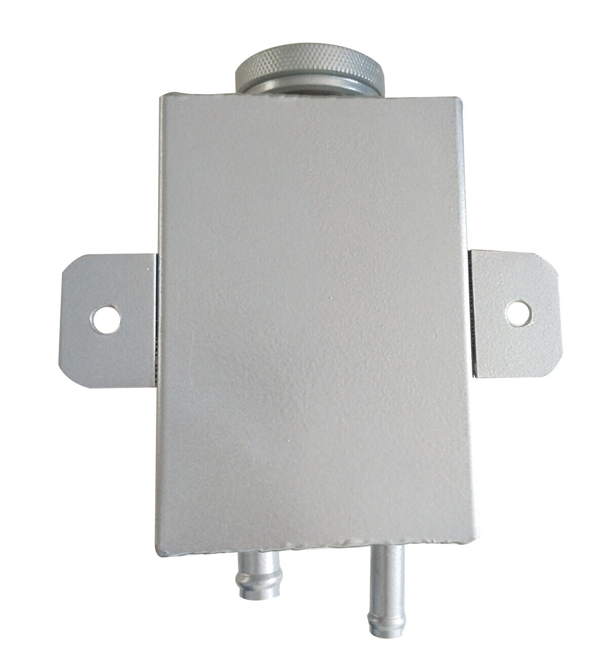 Universal Aluminum Radiator power steering reservoir Tank Bottle Silver
