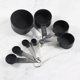 thumbnail image 1 of Juego de tazas y cucharas medidoras, mango de acero inoxidable apilable de 8 piezas, cucharada precisa para medir ingredientes secos y líquidos, cucharadita pequeña con, 1 of 4