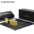 thumbnail image 2 of KINGSEVEN gafas de sol polarizadas de aluminio para hombre, lentes UV400 HD, protección ocular piloto, gafas fotocromáticas para mujer, gafas de visión nocturna, 2 of 5