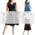 thumbnail image 3 of Blmnix Plus Size Dresses Woman Dress A Line Dresses Fit & Flare Petticoat Henley Midi Dresses Sleeveless Blue Antimicrobial Protection Summer Dresses Casual,XL, 3 of 6