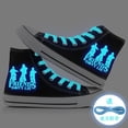thumbnail image 1 of Anime Stranger Things temporada 4 Cosplay zapatos de lona zapatillas luminosas Casual plataforma alta zapatos transpirables niño niña Noctilucous437 Deng Xun unisex, 1 of 2