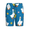 thumbnail image 4 of Easygdp Cartoon Goose Men's Short Pajama Pants, Sleep Shorts, Household Pants, Casual Pants with Pockets - 4X-Large, 4 of 9