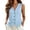 WenDA02_Blue, variant on Womens Button Down Sleeveless Blazer Vest Dressy Summer Fully Lined Suit Tops V Neck Business Casual Jacket Waistcoat Versatile Vests Blue, L