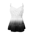 thumbnail image 5 of CaComMARK PI Tops for Women Clearance Women Casual V-Neck Spaghetti Strap Sling Vest Camisoles Summer Racerback Printed Cami Tank Tops Gray, 5 of 6