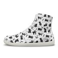 thumbnail image 5 of Wismoutput High-Top Sneakers with Black Cats Minimalist Zero Drop Shoes Casual and Comfortable Sneakers for Men, 5 of 7