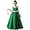 Green, variant on Satin Flower Girl Dress Sequin Princess Pageant Dresses for Girls Party Birthday Dress for Girls Prom Ball Gown