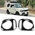 thumbnail image 1 of Front 2Pcs Exterior Headlight Frame Bezels Front Lamp Cover Trim Fit For  Jimny 2007-2015, 1 of 8