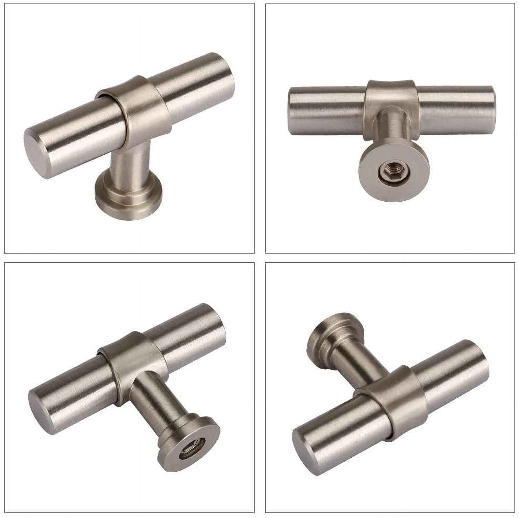 Goldenwarm Brushed Nickel Kitchen Cabinet Knob Cabinet Hardware Drawer Knobs 15 Pack