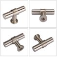 thumbnail image 4 of Goldenwarm Brushed Nickel Kitchen Cabinet Knob Cabinet Hardware Drawer Knobs 15 Pack, 4 of 6