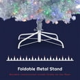 thumbnail image 4 of Topcobe Christmas Gift Set, 7.4FT, 6FT, 4FT Hinged Pre-Lit Silver Christmas Trees with 850 LED Lights, 2400 Branch Tips, 11 Lighting Modes for Home, Office Decor, 4 of 9