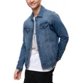 thumbnail image 2 of Chamarra De Mezclilla Hombre Stretch Azul/negra Fashionspark, 2 of 5