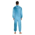 thumbnail image 7 of IAUYY Unisex Adult Onesie Pajamas Ultra-Soft Crystal-Soft Fabric, Halloween Adult Onesie Pajamas Adults,With a Zipper Plus Size Onesie Pajamas, Blue Tile Layout Photography, 7 of 7