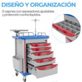 thumbnail image 2 of Carro Rojo De Emergencia Medica Onof Abs Con Accesorios, 2 of 8