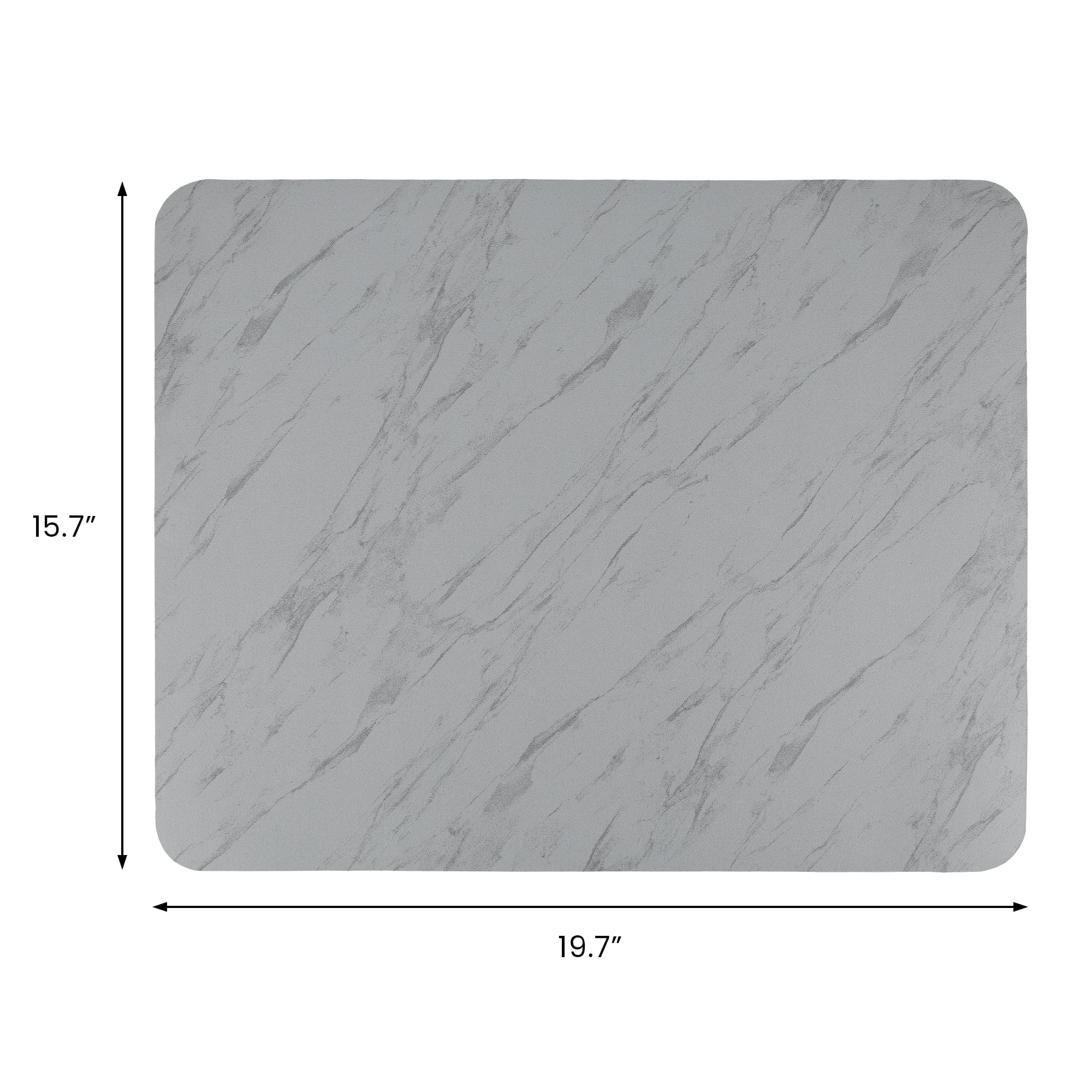 Unique Bargains Diatomaceous Stone Dish Drying Mat Dish Drying Mats Gray 19.7*15.7 inch
