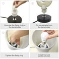 thumbnail image 3 of LINLIN Table Lamp,Minimalist Solid Wood Bedside Desk Lamp with Fabric Shade,Simple Nightstand Lamp for Bedroom Living Room Baby Room Office Study, 3 of 9