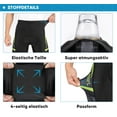 thumbnail image 5 of Hiauspor Men's Padded Bike Shorts Quick Dry Cycling Bicycle Shorts, 5 of 6