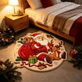 thumbnail image 3 of Santa Claus Christmas Carpet, Holiday Accent Rug, Soft Decorative Floor Mat, Seasonal Table And Sofa Area Carpet For Living Room Bedroom Entryway Festive Home Decor, 3 of 5