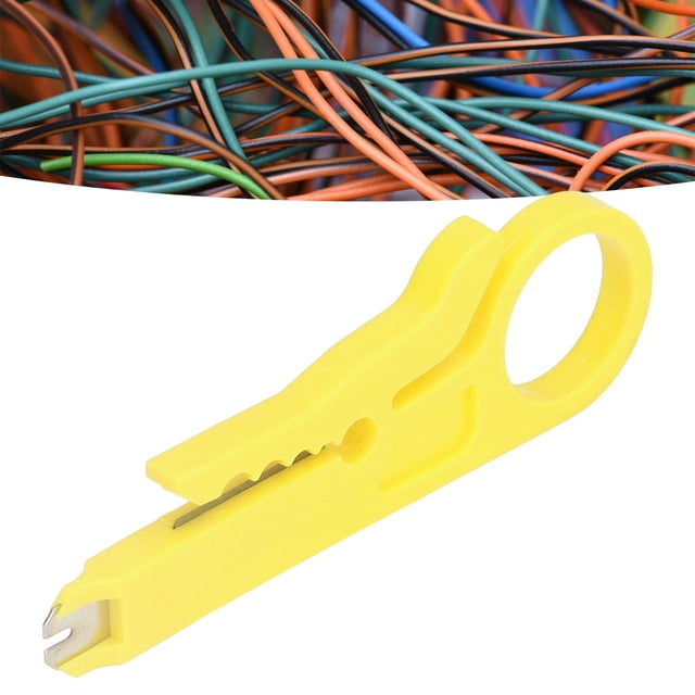 Loewten Décapant de Fil Mini Décapant de Fil Simple Facile à Transporter Outil de Poinçon de Pression de Précision Pratique Professionnel pour Ligne Téléphonique, Décapant de Fil