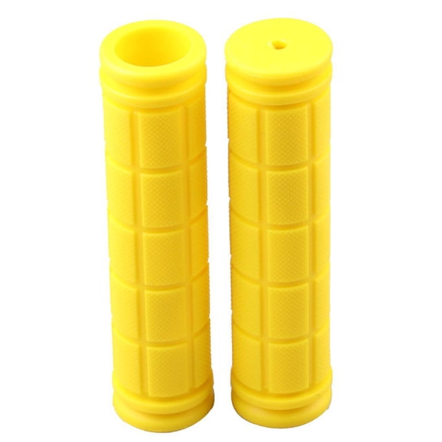 Empuñaduras de manillar de de goma suave empuñadura de manillar de manillar de empuñaduras suaves antideslizantes - Amarillo 12cm DYNWAVEMX Empuñadura de barra de manillar de bicicleta