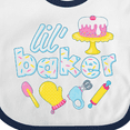 thumbnail image 4 of Inktastic Lil' Baker Icing and Cake Boys or Girls Baby Bib, 4 of 4